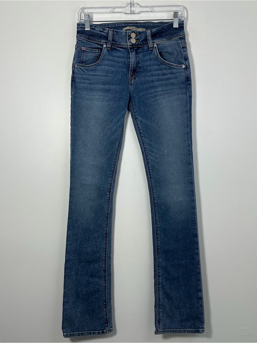 Hudson Beth Women’s Size 27 Mid Rise Bootcut Jeans Medium Wash Stretch Denim